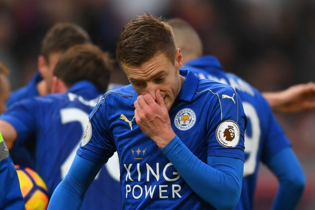 From the highs of last season to the struggles of this, Jamie Vardy looks a pale shadow of the player who took Premier League by storm in 2015/16. (Photo by Michael Regan/Getty Images)