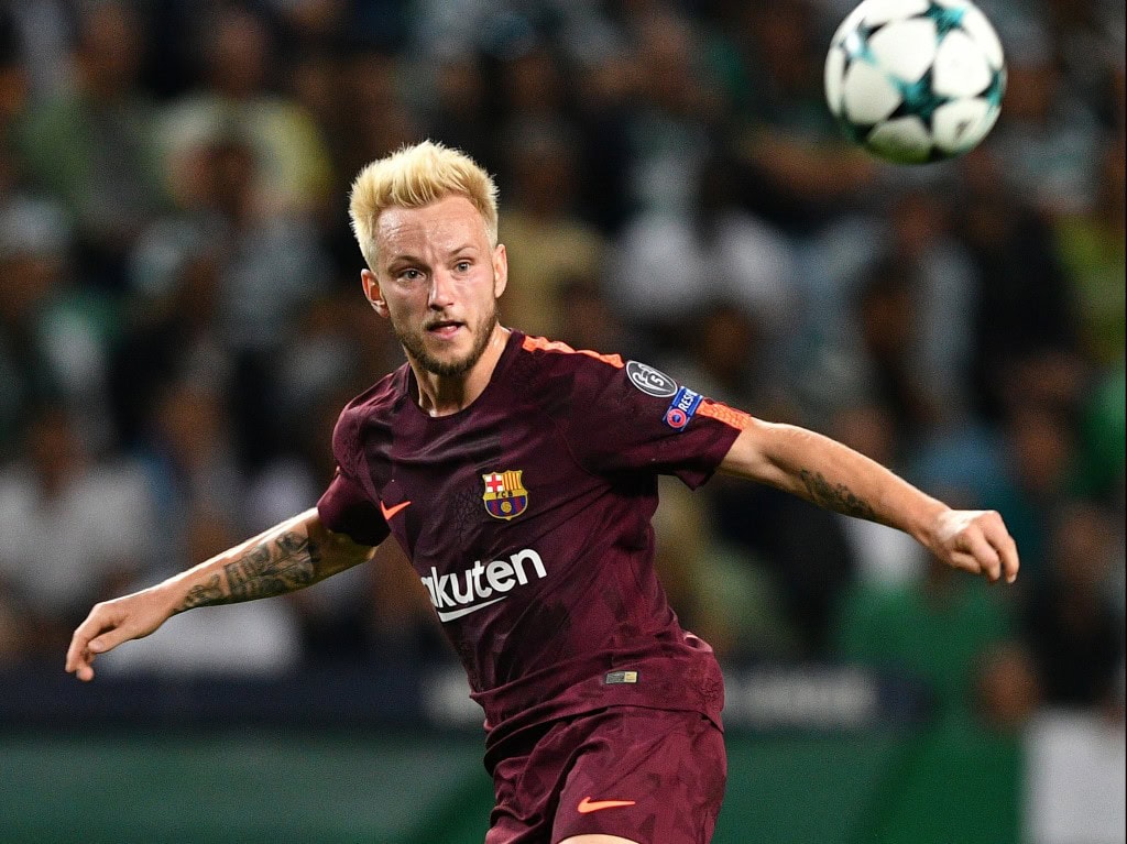 LISBON, PORTUGAL - SEPTEMBER 27: Ivan Rakitic of FC Barcelona in action during the UEFA Champions League group D match between Sporting CP and FC Barcelona at Estadio Jose Alvalade on September 27, 2017 in Lisbon, Portugal. (Photo by Octavio Passos/Getty Images)