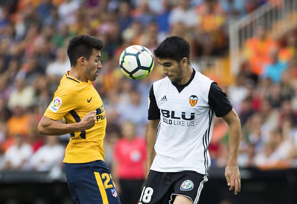 Will Soler (R) soon be heading off to Arsenal? (Photo by Jaime Reina/AFP/Getty Images)