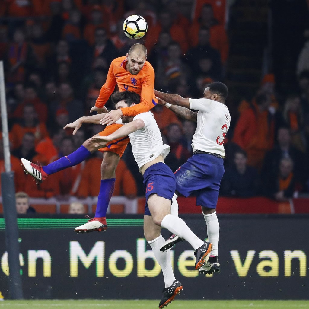 His aerial prowess was on display on Friday but failed to make the chance count. (Picture Courtesy - AFP/Getty images)