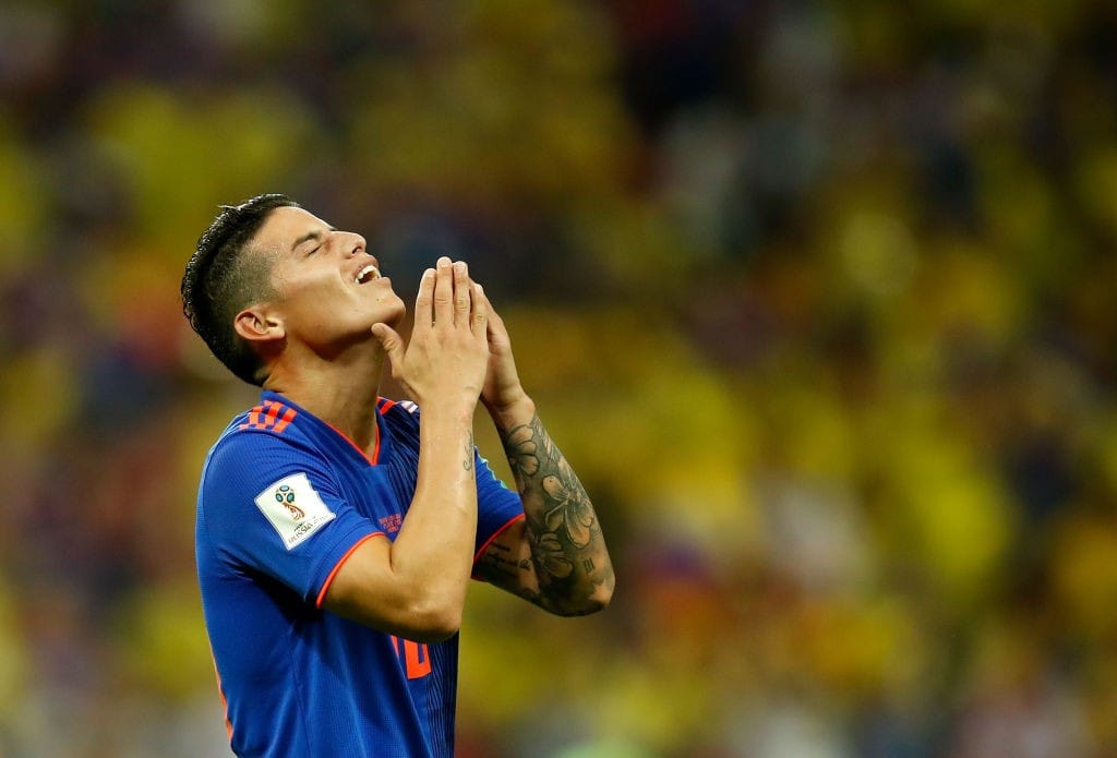 Colombia are hoping star man James Rodrigiez plays the same way he did against Poland for the rest of the tournament. (Photo courtesy: AFP/Getty)