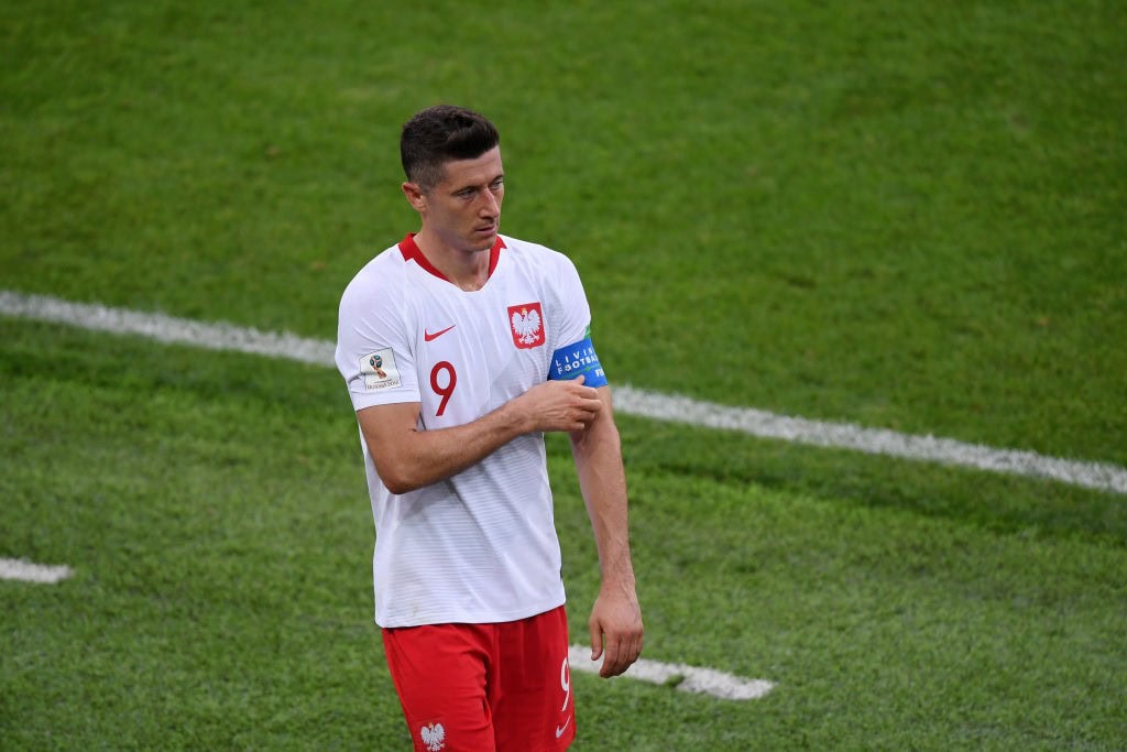 Will Poland captain Robert Lewandowski lead by example? (Photo by Laurence Griffiths/Getty Images)