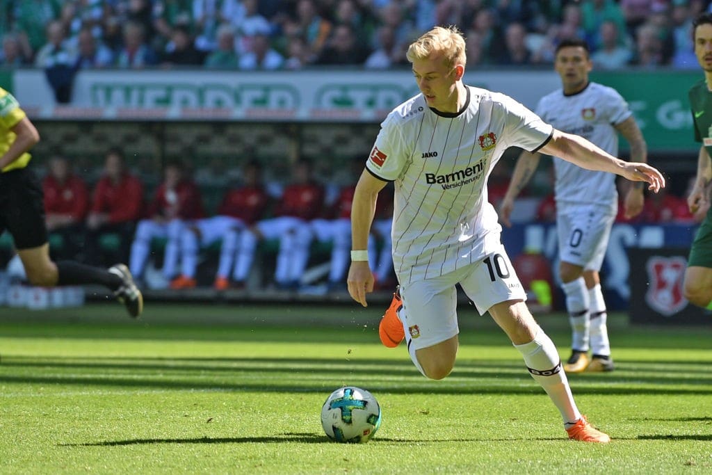 Bayer Leverkusen's Julian Brandt could be the ideal replacement for Philippe Coutinho at Liverpool. (Photo courtesy: AFP/Getty)