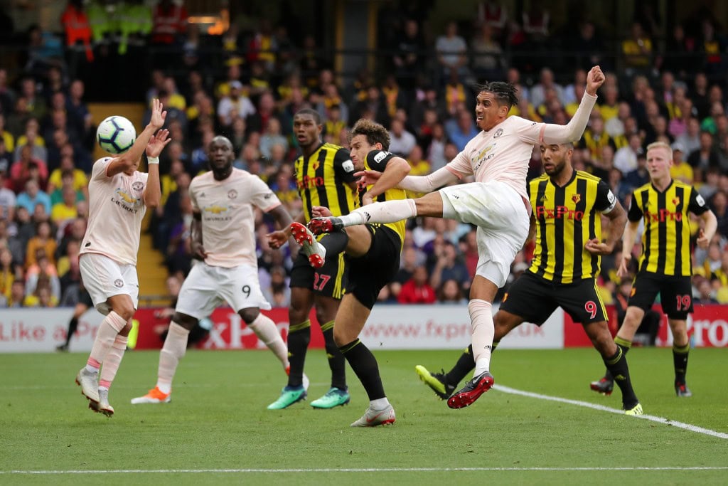 Smalling scored a sensational goal for United (Photo by Richard Heathcote/Getty Images)