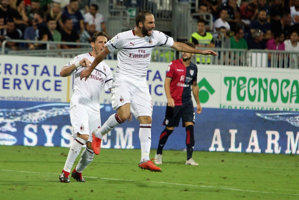Off the mark for Milan (Photo by Enrico Locci/Getty Images)