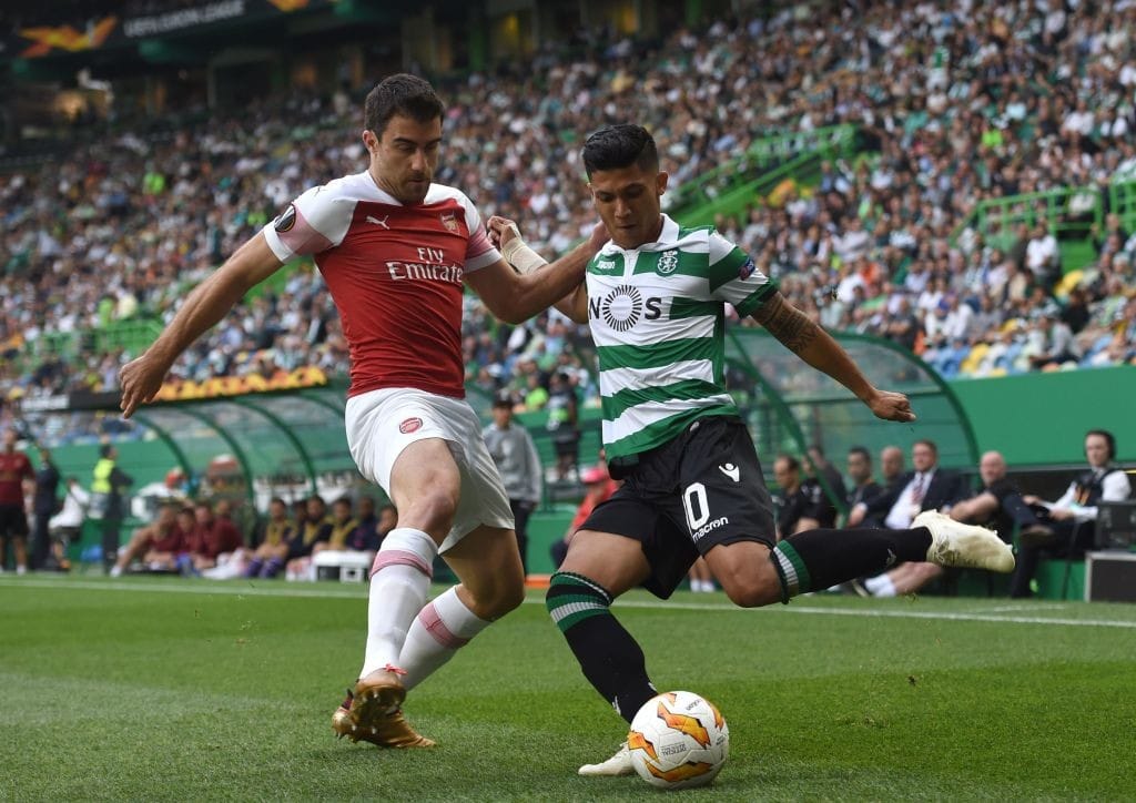 Sokratis made his return after a stint on the sidelines with injury. (Photo courtesy:AFP/Getty)