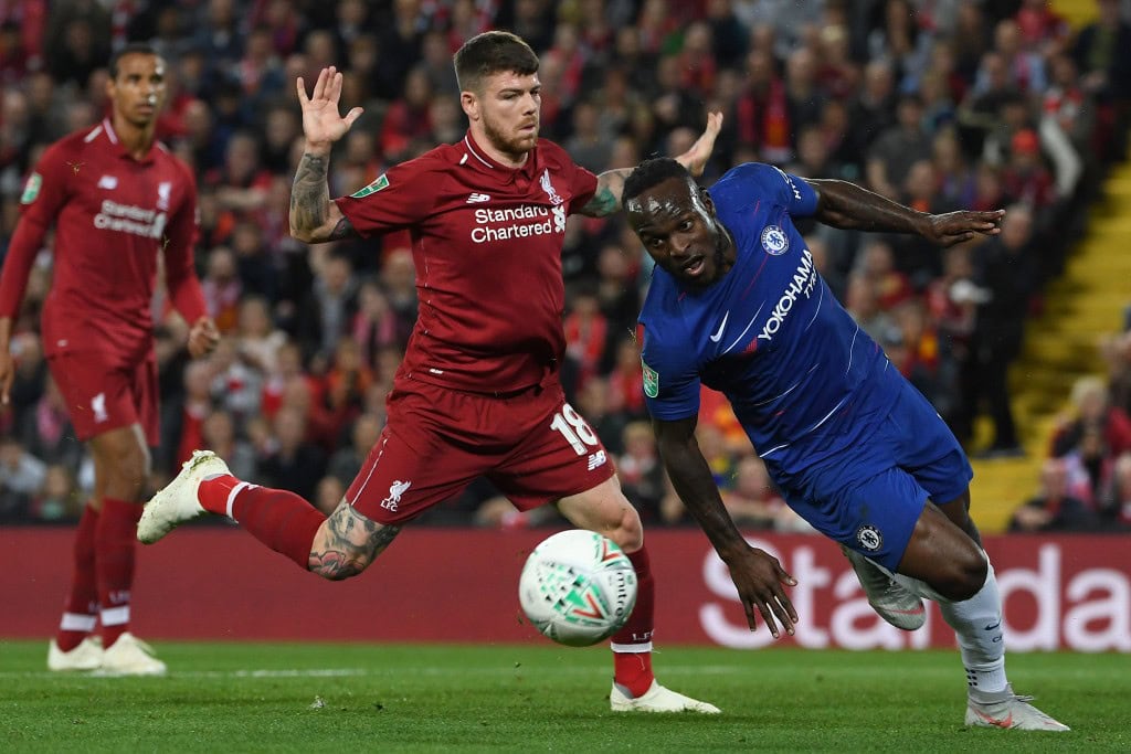 One of his last outings in the red of Liverpool? (Photo by Paul Ellis/AFP/Getty Images)
