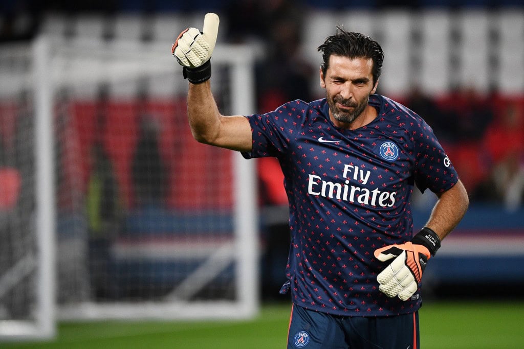 Buffon is poised to make his first Champions League appearance for PSG. (Photo by Franck Fife/AFP/Getty Images)