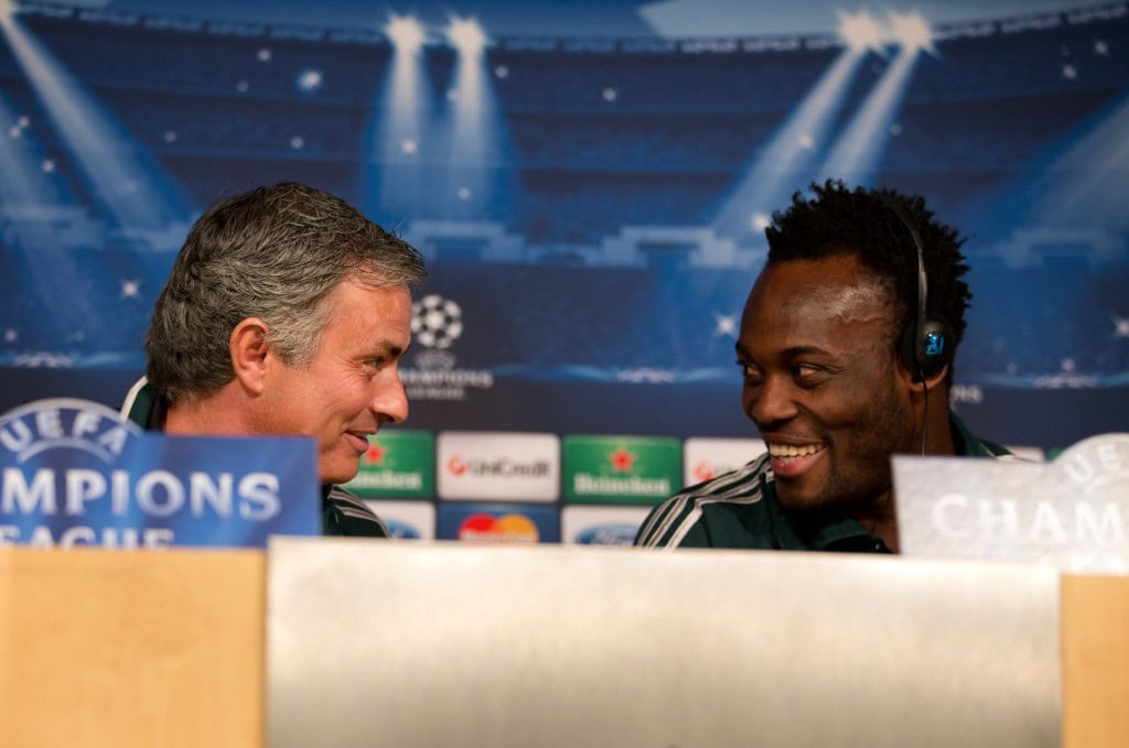 Mourinho and Essien are known to share mutual admiration for each other. (Photo by Jasper Juinen/Getty Images)