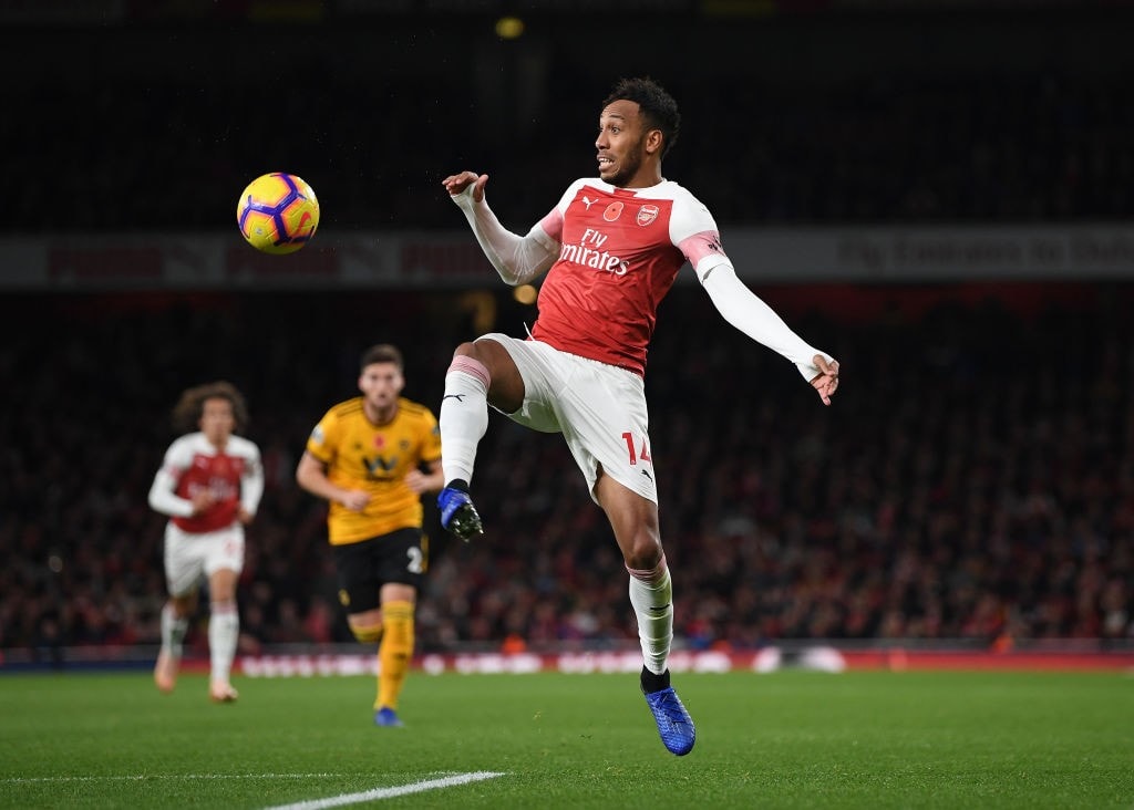 Aubameyang missed a glaring chance to equalise in the first half. (Photo courtesy: AFP/Getty)