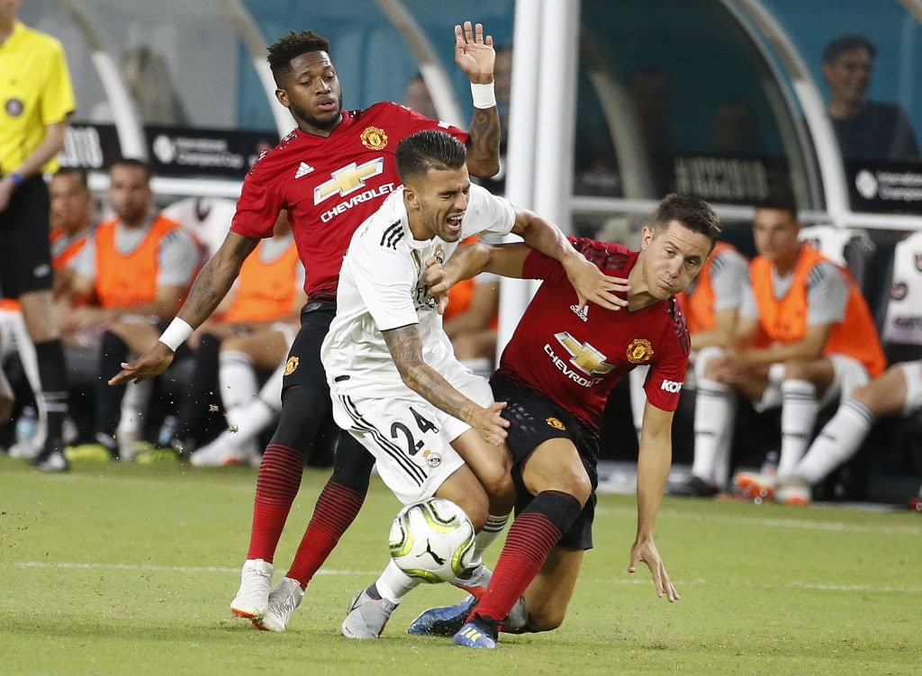 Mourinho and Manchester United could be served better by trusting Fred and Ander Herrera more. (Photo by Rhona Wise/AFP/Getty Images)