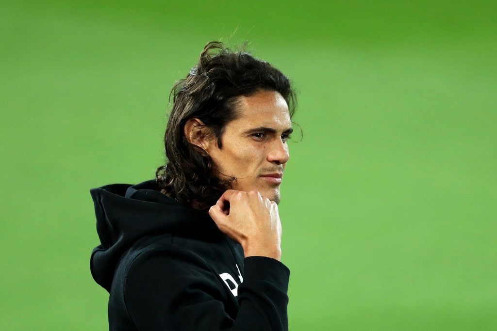 Edinson Cavani is closing in on his return for Manchester United. (Photo by Mark Robinson/Getty Images)