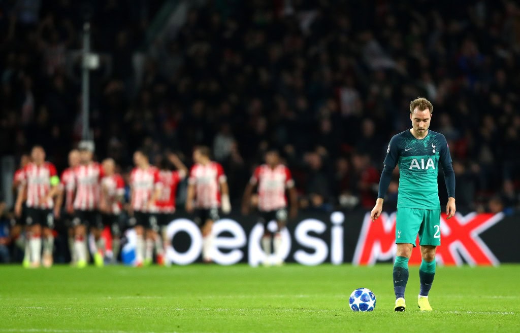 Pondering his Tottenham future? (Photo by Dean Mouhtaropoulos/Getty Images)