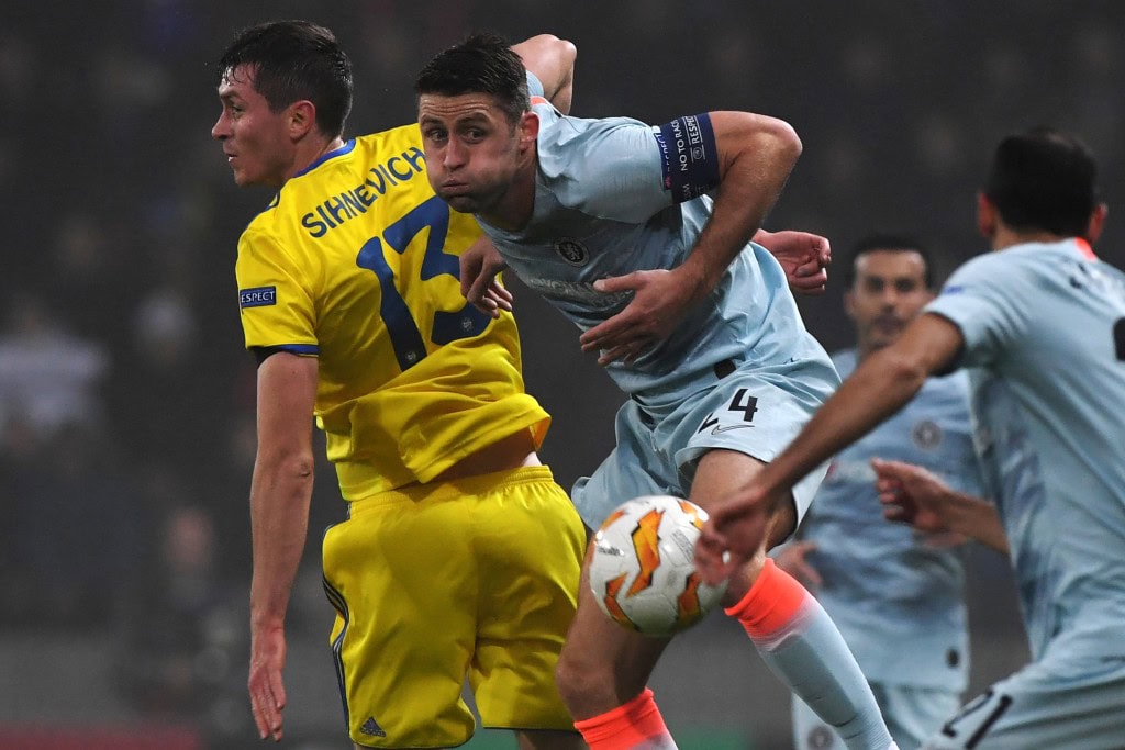 Not a fun night for Cahill. (Picture Courtesy - AFP/Getty Images)