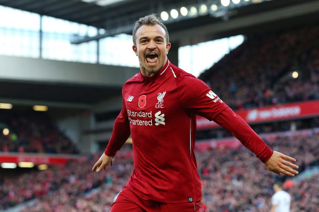 You da man, Xherdan! (Picture Courtesy - AFP/Getty Images)