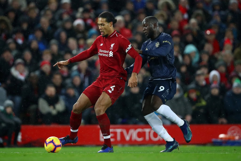 Lukaku struggled to get the better of Virgil van Dijk. (Photo by Clive Brunskill/Getty Images)
