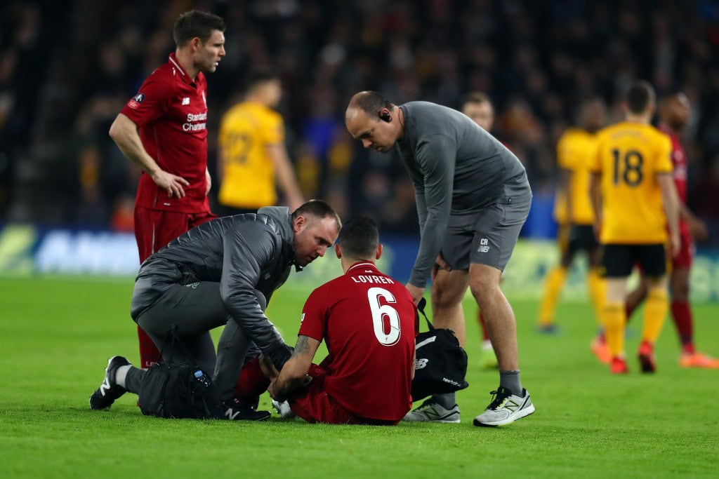 Lovren will be missing for the rest of the month. (Photo by Catherine Ivill/Getty Images)