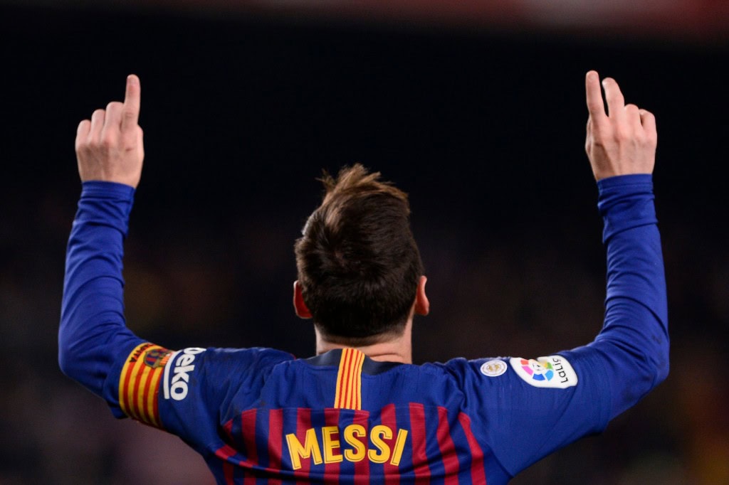 There's no stopping Messi. (Photo by Josep Lago/AFP/Getty Images)