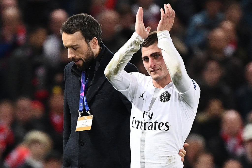 Verratti bossed the midfield battle against Manchester United (Photo by FRANCK FIFE/AFP/Getty Images)