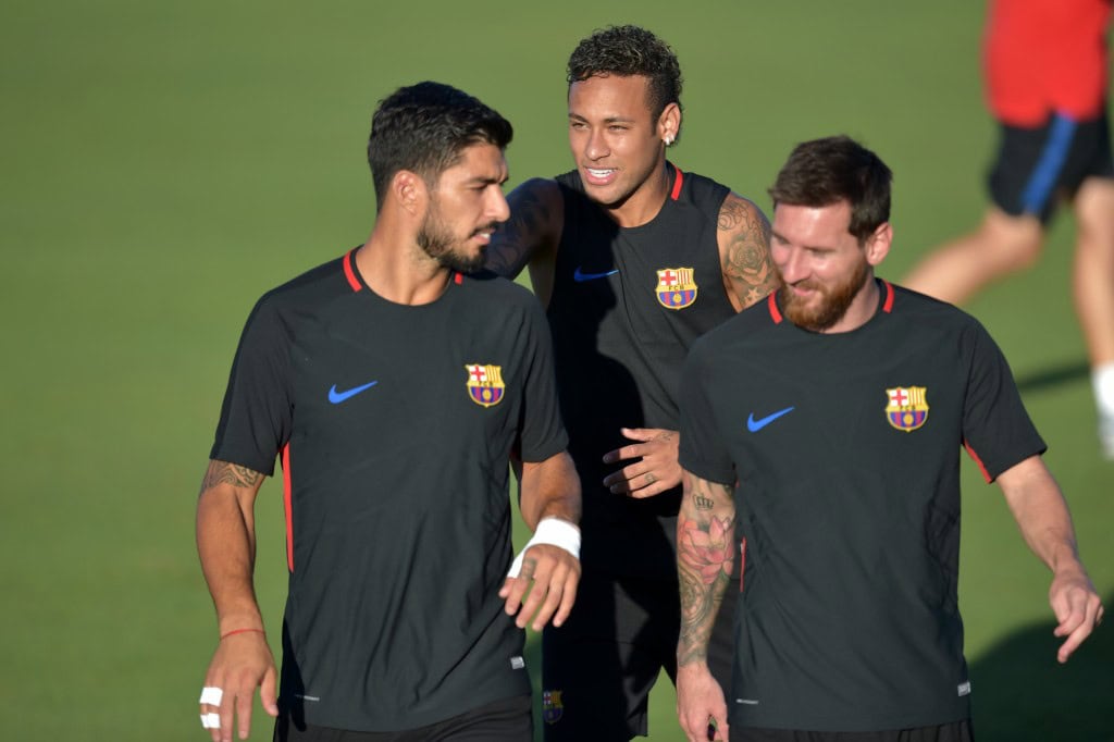 In the summer of 2017, the MSN was broken up by Neymar's departure for PSG. (Photo by Hector Retamal/AFP/Getty Images)