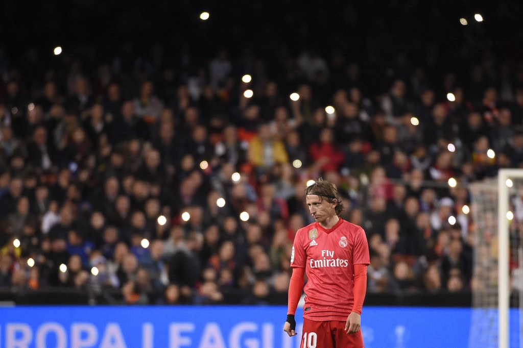 Modric was far from his best. (Photo by Jose Jordan/AFP/Getty Images)