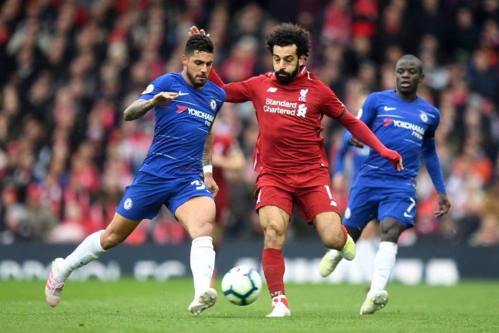 Emerson struggled against Salah (Photo by Michael Regan/Getty Images)
