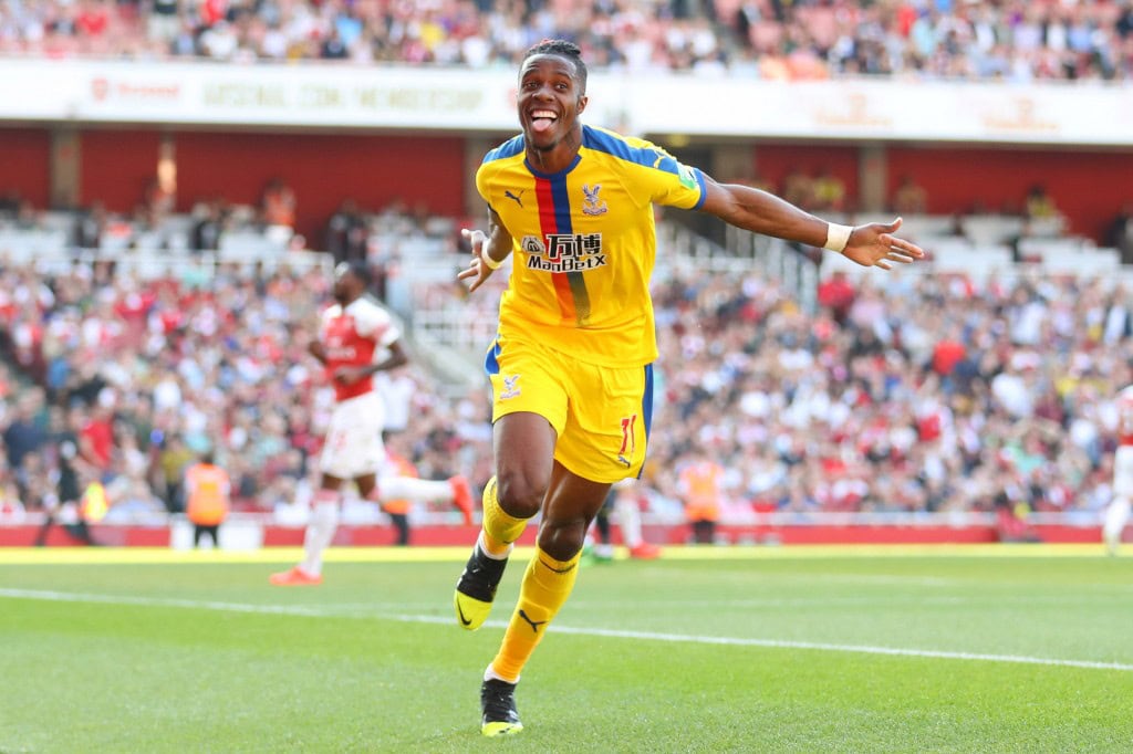 After tormenting them last month, could Zaha make his way to Arsenal soon? (Photo by Warren Little/Getty Images)