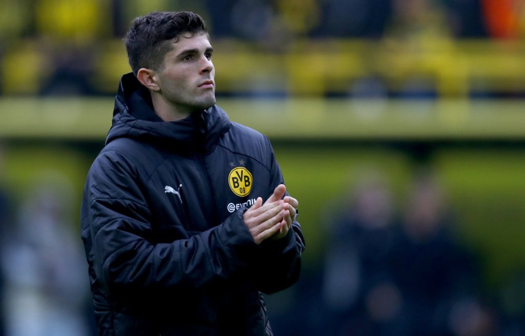 DORTMUND, GERMANY - MAY 11: Christian Pulisic of Dortmund is seen during the Bundesliga match between Borussia Dortmund and Fortuna Duesseldorf at Signal Iduna Park on May 11, 2019 in Dortmund, Germany. (Photo by Lars Baron/Bongarts/Getty Images)