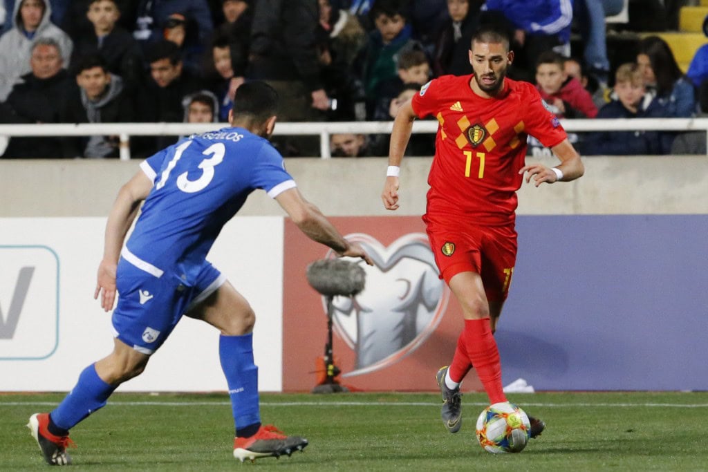 Carrasco set to join Arsenal? (Photo by MATTHIEU CLAVEL/AFP/Getty Images)