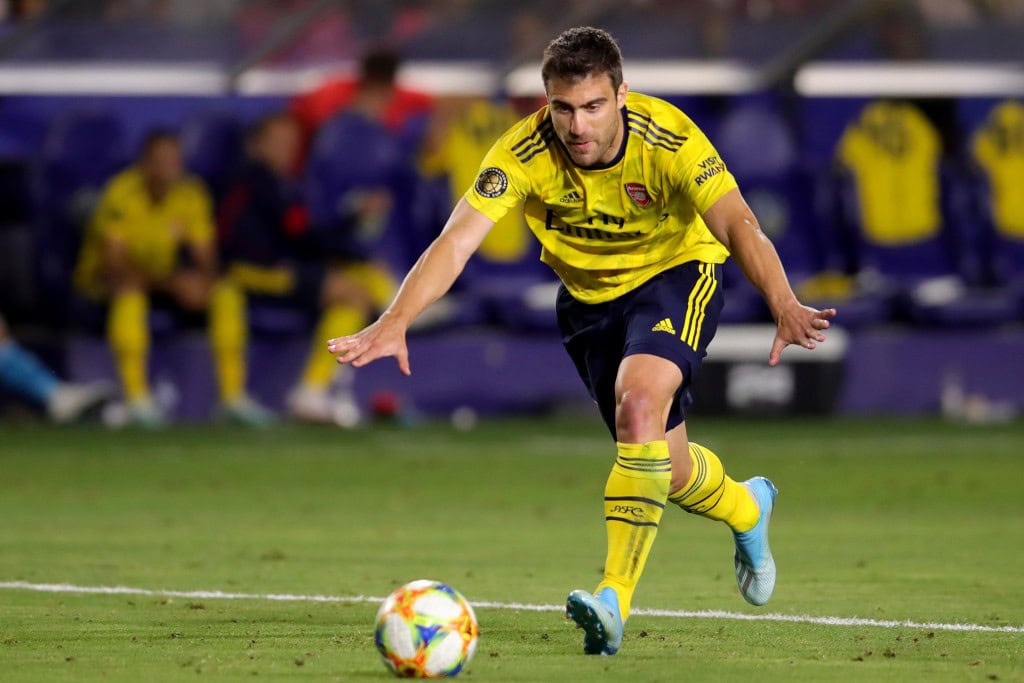 All eyes will be on Sokratis when Arsenal host Burnley. (Photo by Alexander Hassenstein/Bongarts/Getty Images)