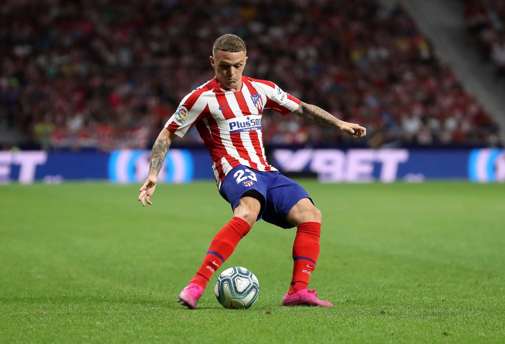 MADRID, SPAIN - AUGUST 18: Kieran Trippier of Atletico Madrid in action during the Liga match between Club Atletico de Madrid and Getafe CF at Wanda Metropolitano on August 18, 2019 in Madrid, Spain. (Photo by Angel Martinez/Getty Images)