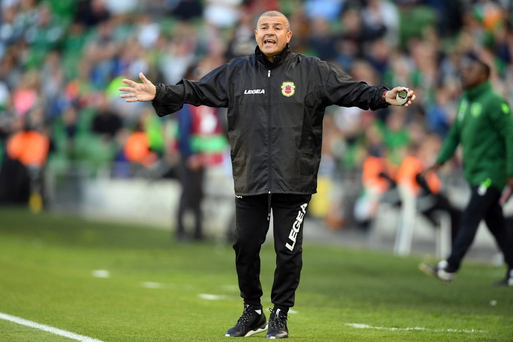DUBLIN, IRELAND - JUNE 10: Gibraltar Head Coach Julio Ribas instructs his team during the 2020 UEFA European Championships group D qualifying match between the Republic of Ireland and Gibraltar at the Aviva Stadium on June 10, 2019 in Dublin, Ireland. (Photo by Mike Hewitt/Getty Images)