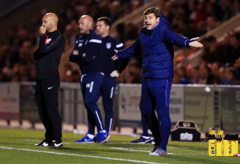 Pochettino has grown increasingly frustrated at Tottenham in the early stages of the season. (Photo by Stephen Pond/Getty Images)