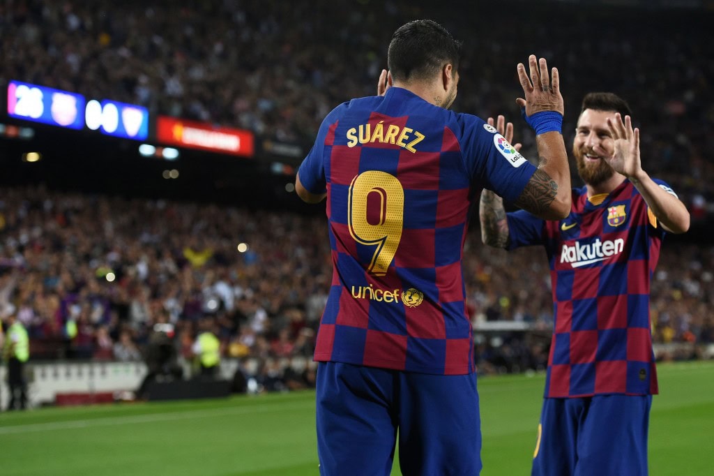 Both Messi and Suarez scored brilliant goals (Photo by JOSEP LAGO/AFP via Getty Images)