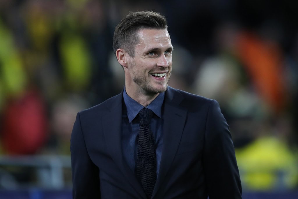 DORTMUND, GERMANY - SEPTEMBER 17: Sebastian Kehl, Manager of Borussia Dortmund looks on prior to the UEFA Champions League group F match between Borussia Dortmund and FC Barcelona at Signal Iduna Park on September 17, 2019 in Dortmund, Germany. (Photo by Christian Kaspar-Bartke/Bongarts/Getty Images)