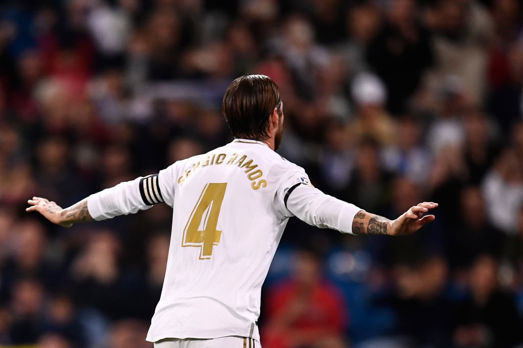Ramos scored a penalty (Photo by OSCAR DEL POZO/AFP via Getty Images)