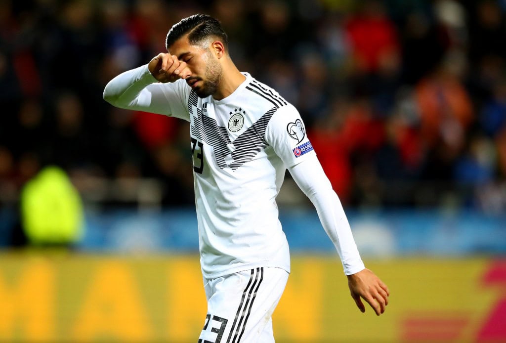 Emre Can is suspended for the game against Belarus. (Photo by Martin Rose/Bongarts/Getty Images)