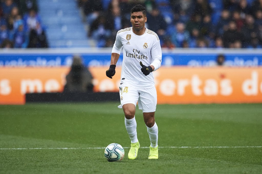 Real Madrid will be without the suspended Casemiro. (Photo by Juan Manuel Serrano Arce/Getty Images)