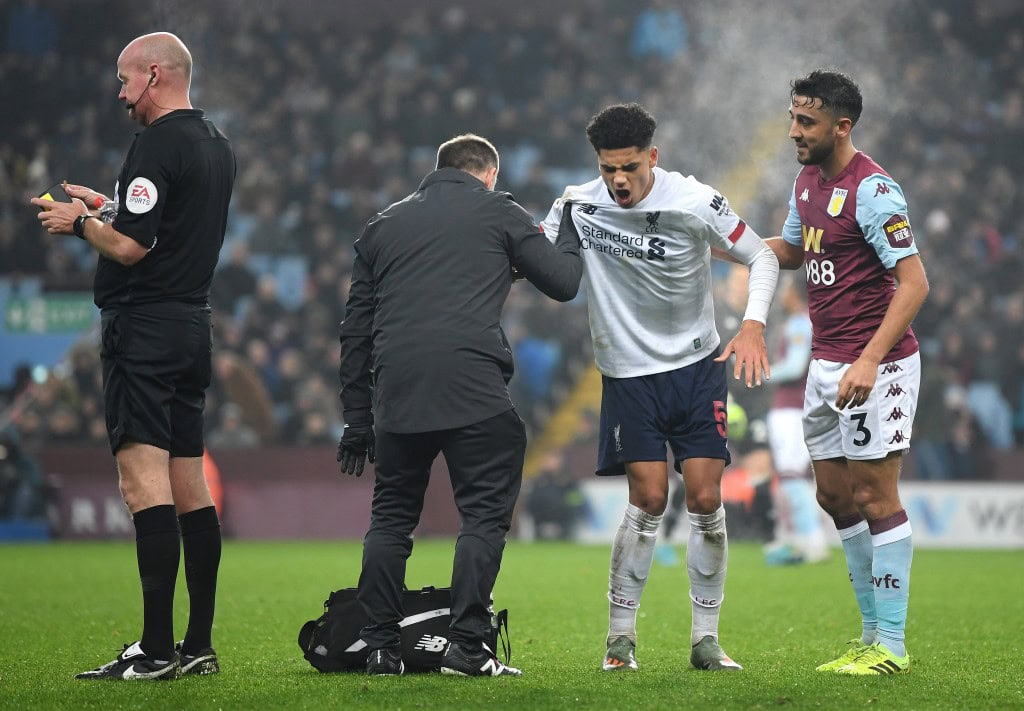 A concerning end to an impressive evening. (Photo by Michael Regan/Getty Images)