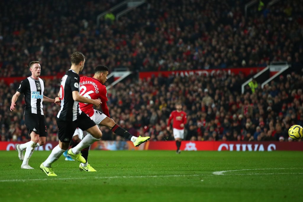 A thunderbolt of a goal. (Photo by Clive Brunskill/Getty Images)