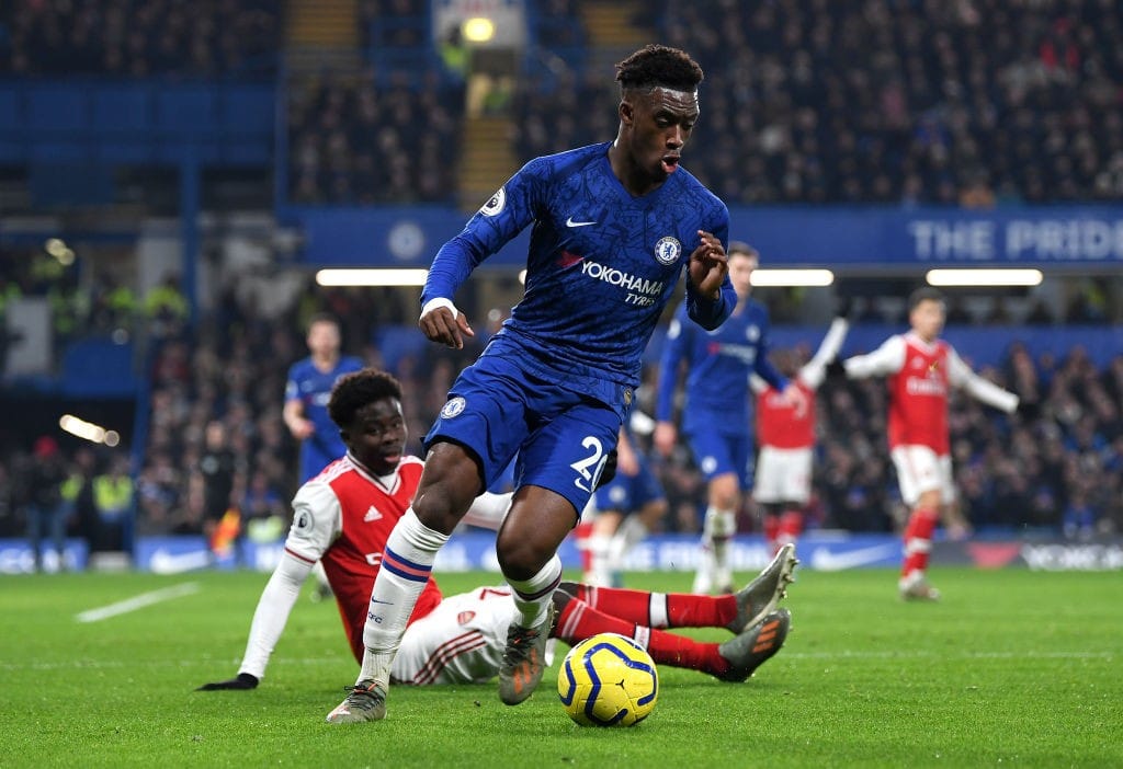 Hudson-Odoi constantly got the better of Bukayo Saka (Photo by Shaun Botterill/Getty Images)