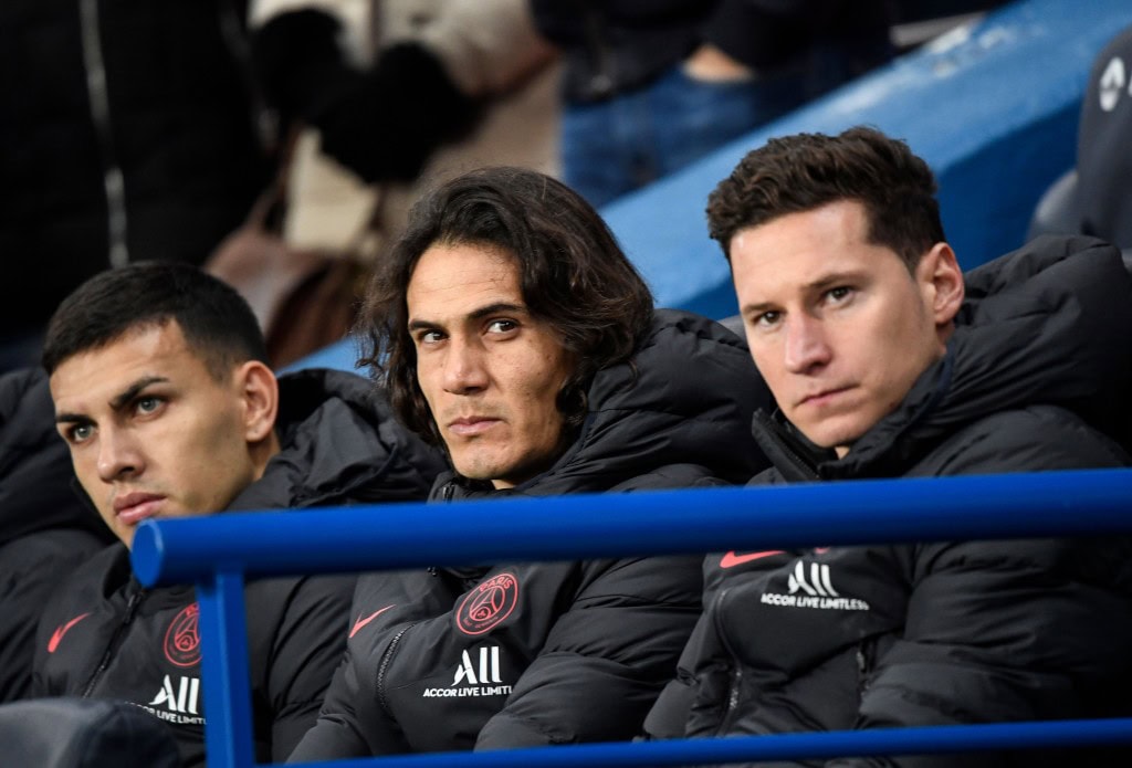 Draxler (R) has spent more time on the bench than on the field this season. (Photo by Bertrand Guay/AFP via Getty Images)