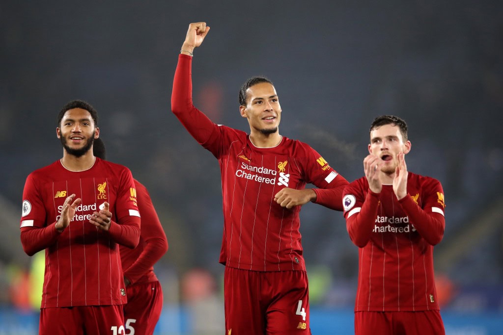 Joe Gomez, Virgil van Dijk and Andrew Robertson will return in defence. (Photo by Alex Pantling/Getty Images)