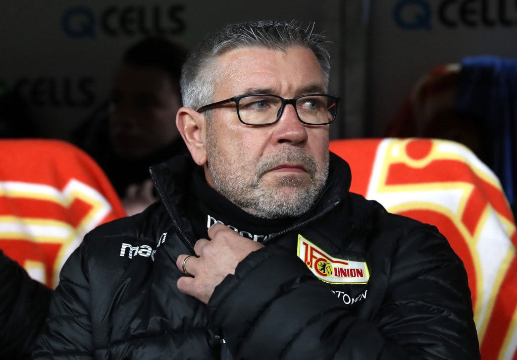 LEIPZIG, GERMANY - JANUARY 18: Urs Fischer, manager of 1. FC Union Berlin looks on prior to the Bundesliga match between RB Leipzig and 1. FC Union Berlin at Red Bull Arena on January 18, 2020 in Leipzig, Germany. (Photo by Maja Hitij/Bongarts/Getty Images)
