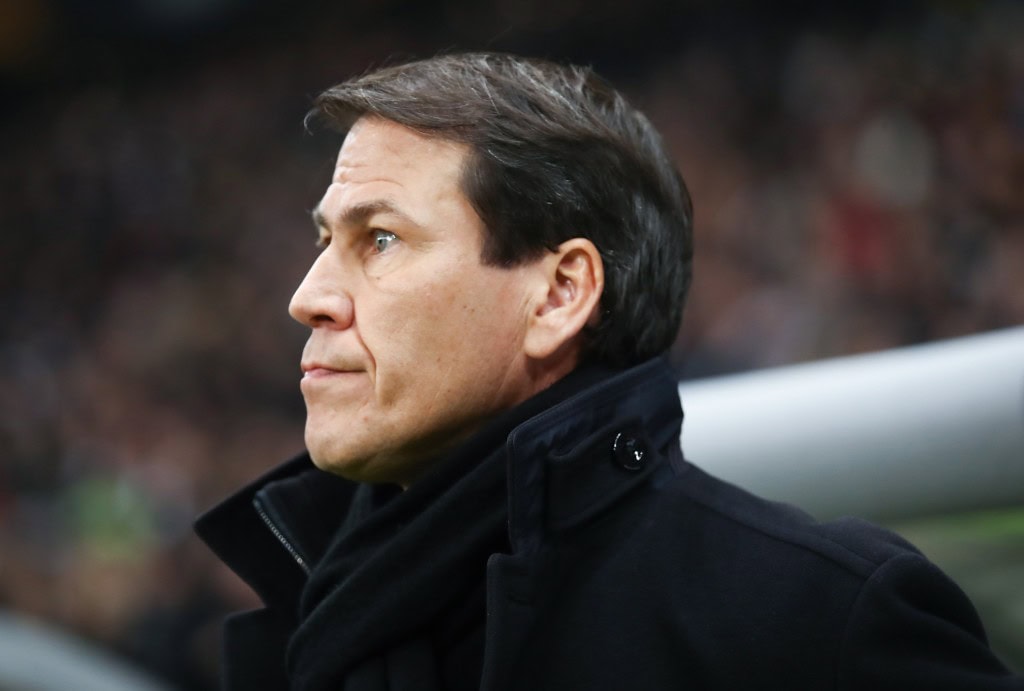 FRANKFURT AM MAIN, GERMANY - NOVEMBER 29: Head coach Rudi Garcia of Marseille looks on prior to the UEFA Europa League Group H match between Eintracht Frankfurt and Olympique de Marseille at Commerzbank-Arena on November 29, 2018 in Frankfurt am Main, Germany. (Photo by Alex Grimm/Getty Images)