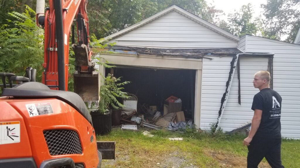 Garage Demolition in Scranton