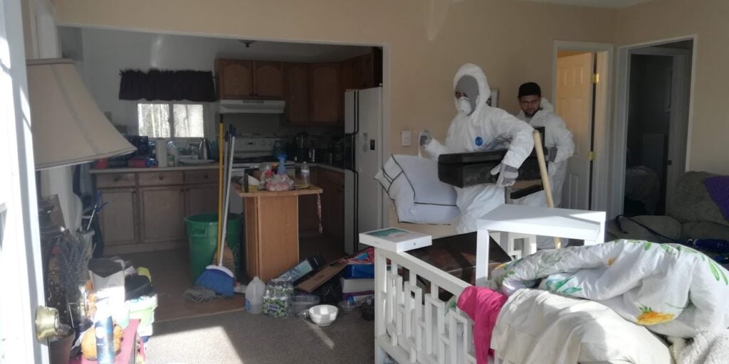 Cleaning up a Hoarder's house in Milford, PA
