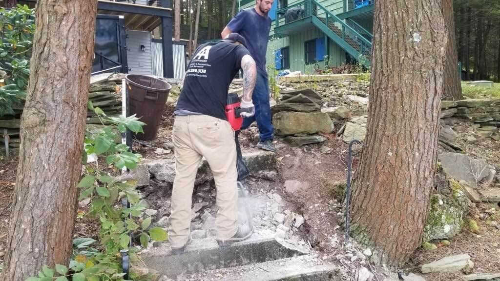 Concrete Steps Demolition Wilkes-Barre