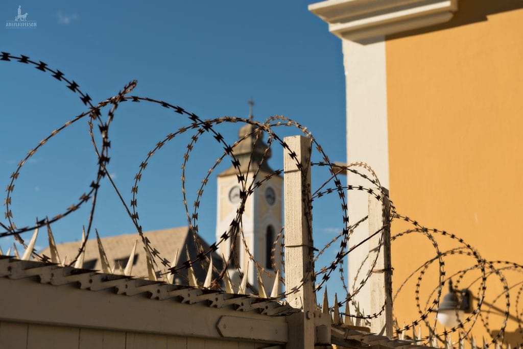 Sacheldraht in Swakopmund