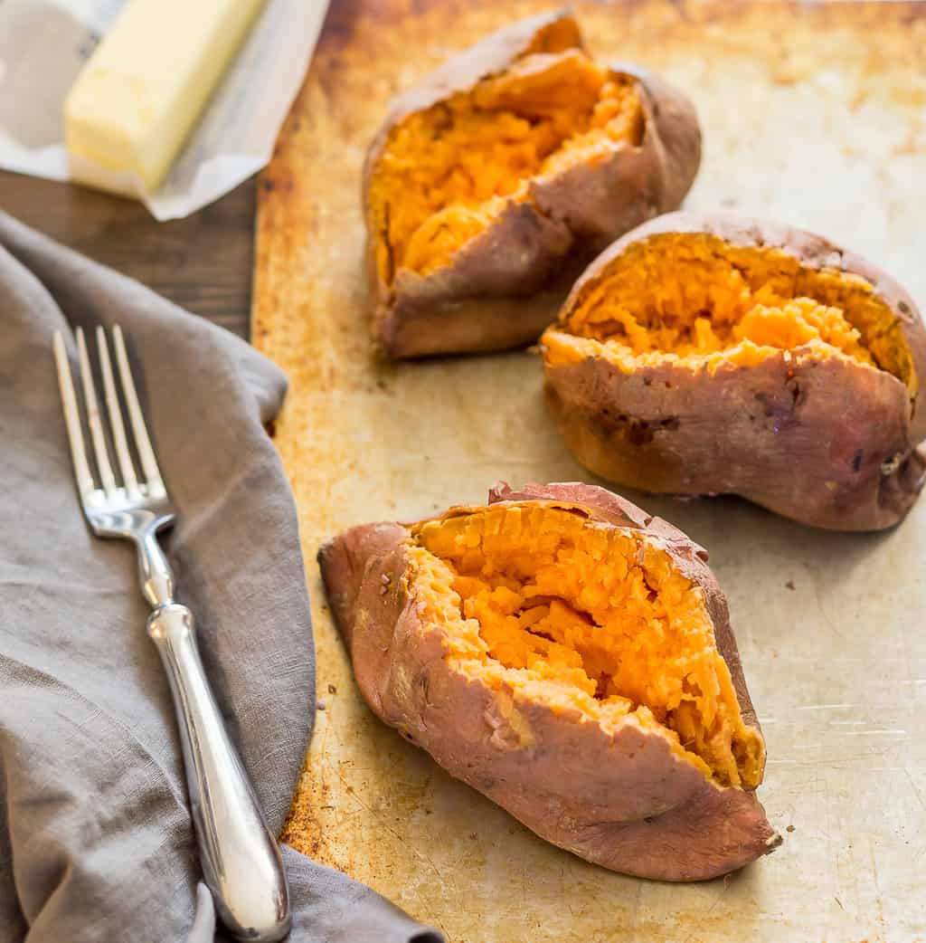 sweet potatoes in microwave